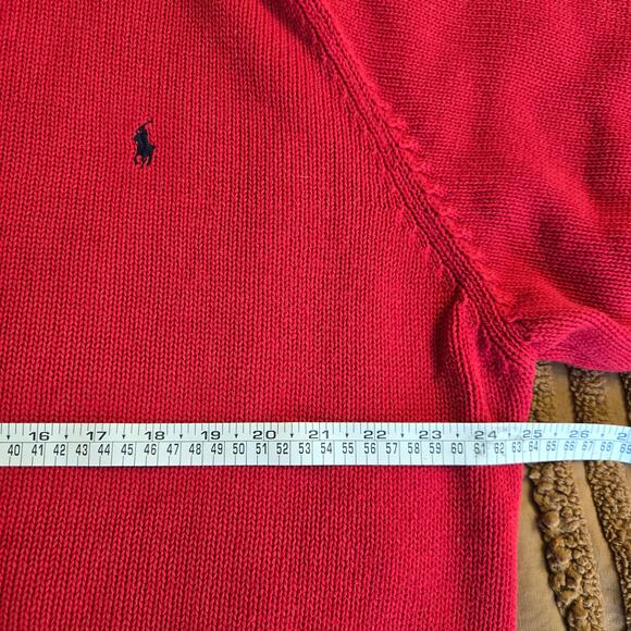Polo Ralph Lauren Men Vtg 90s Y2K Preppy Classic Crew Neck Heavy Knit Sweater L - Picture 10 of 11